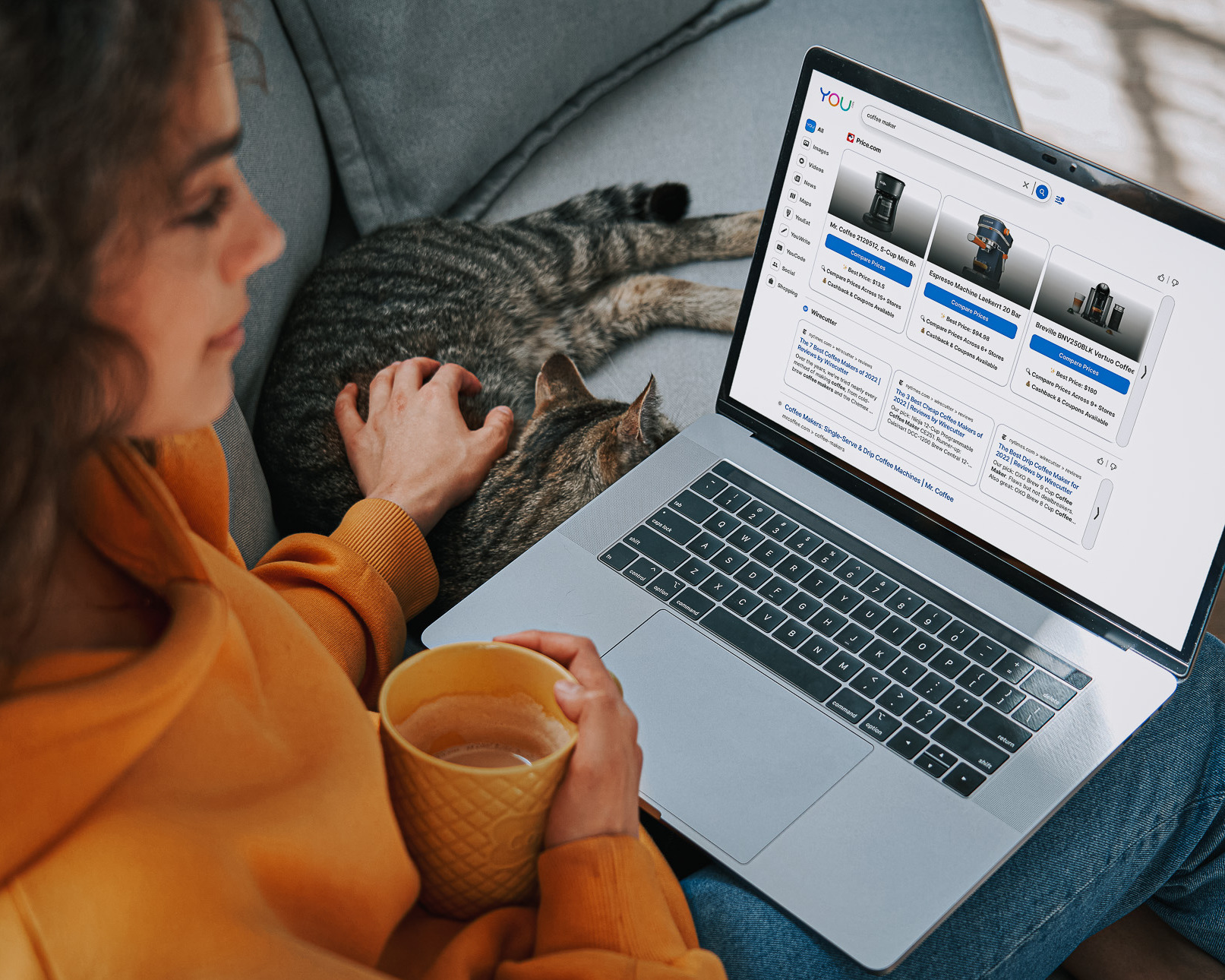 Browse Price.com while searching on You.com