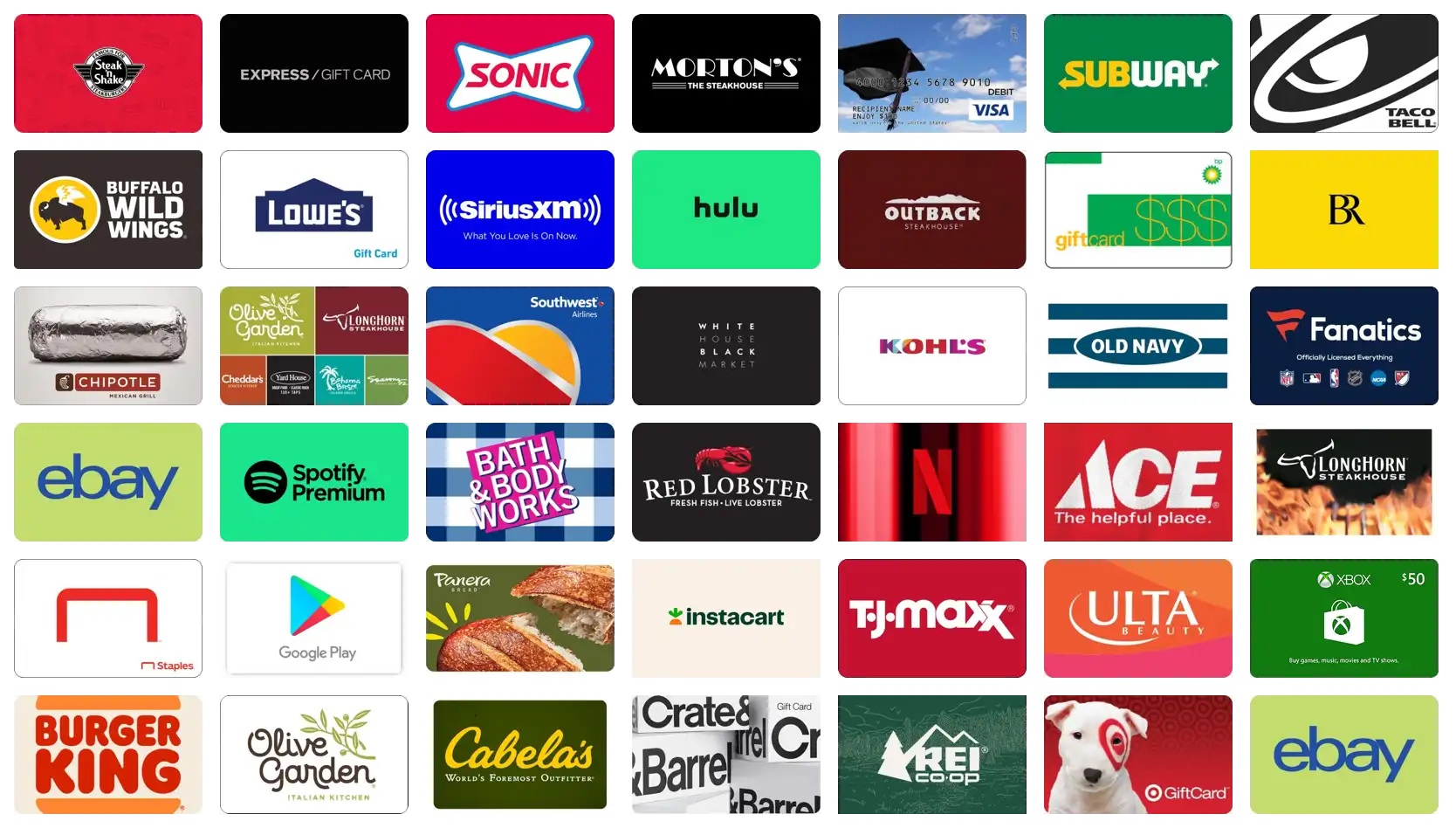 Cash Back on Gift Card Purchases